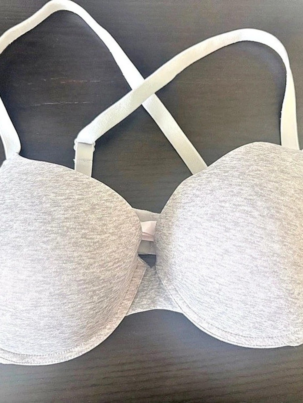 PINK Victoria’s Secret Gray Lightly Lined Bra 36D
